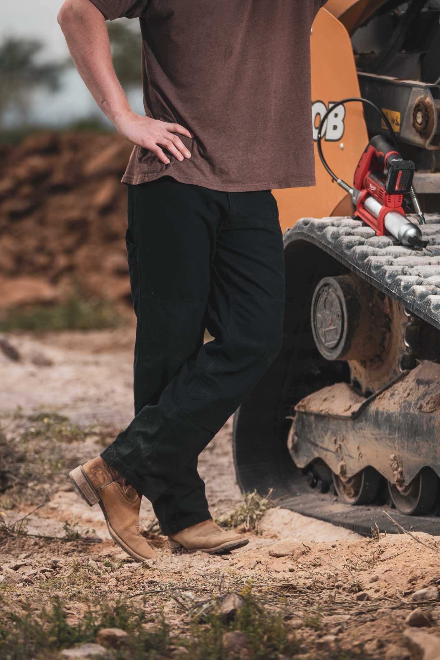 Canvas Work Pants - Black - Image 4