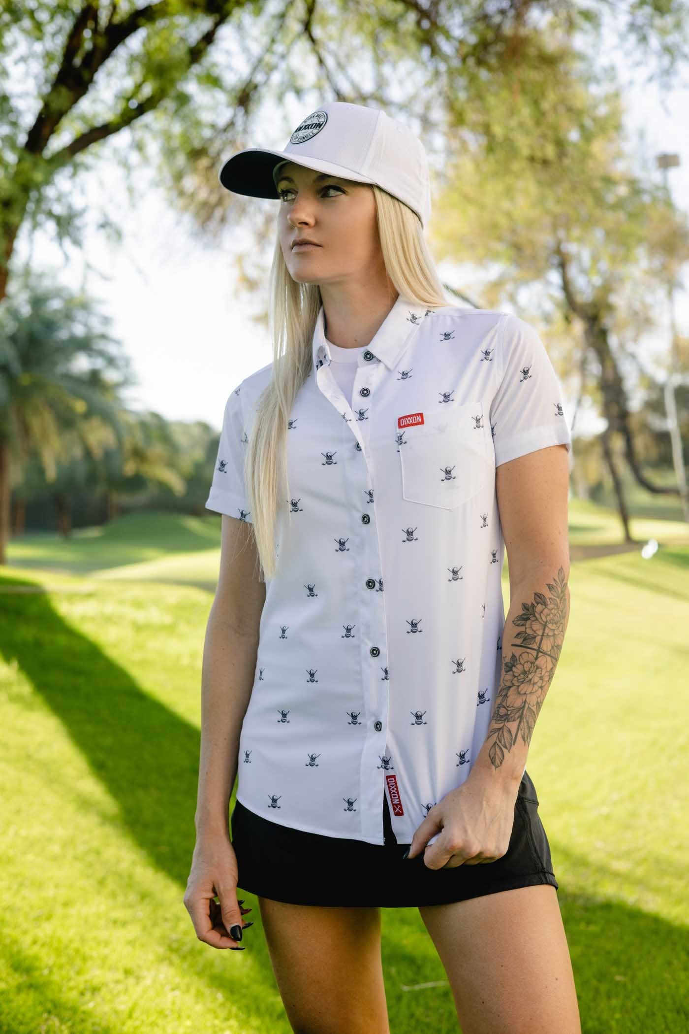 Mulligan Women's Short Sleeve Party Shirt - White - Image 4
