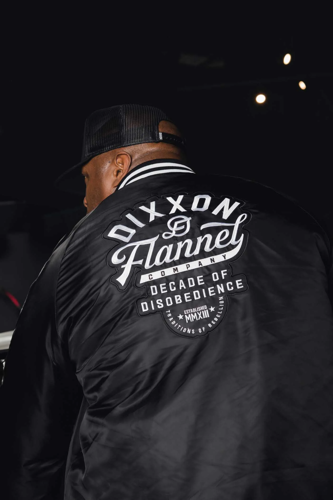 Pastime Nylon Varsity Jacket - Black - Image 9