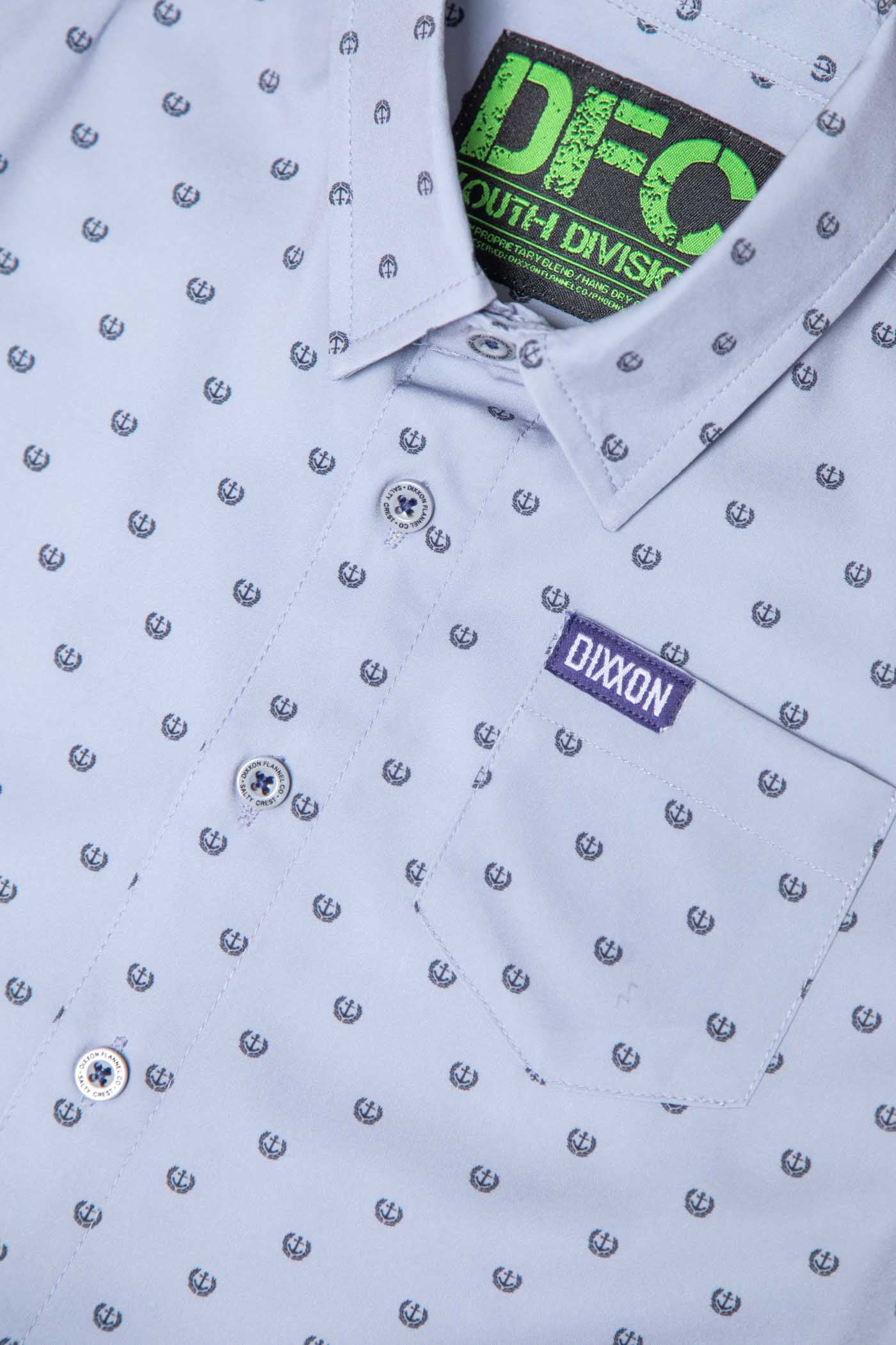 Salty Crest Youth Short Sleeve Party Shirt - Grey/Black - Image 2