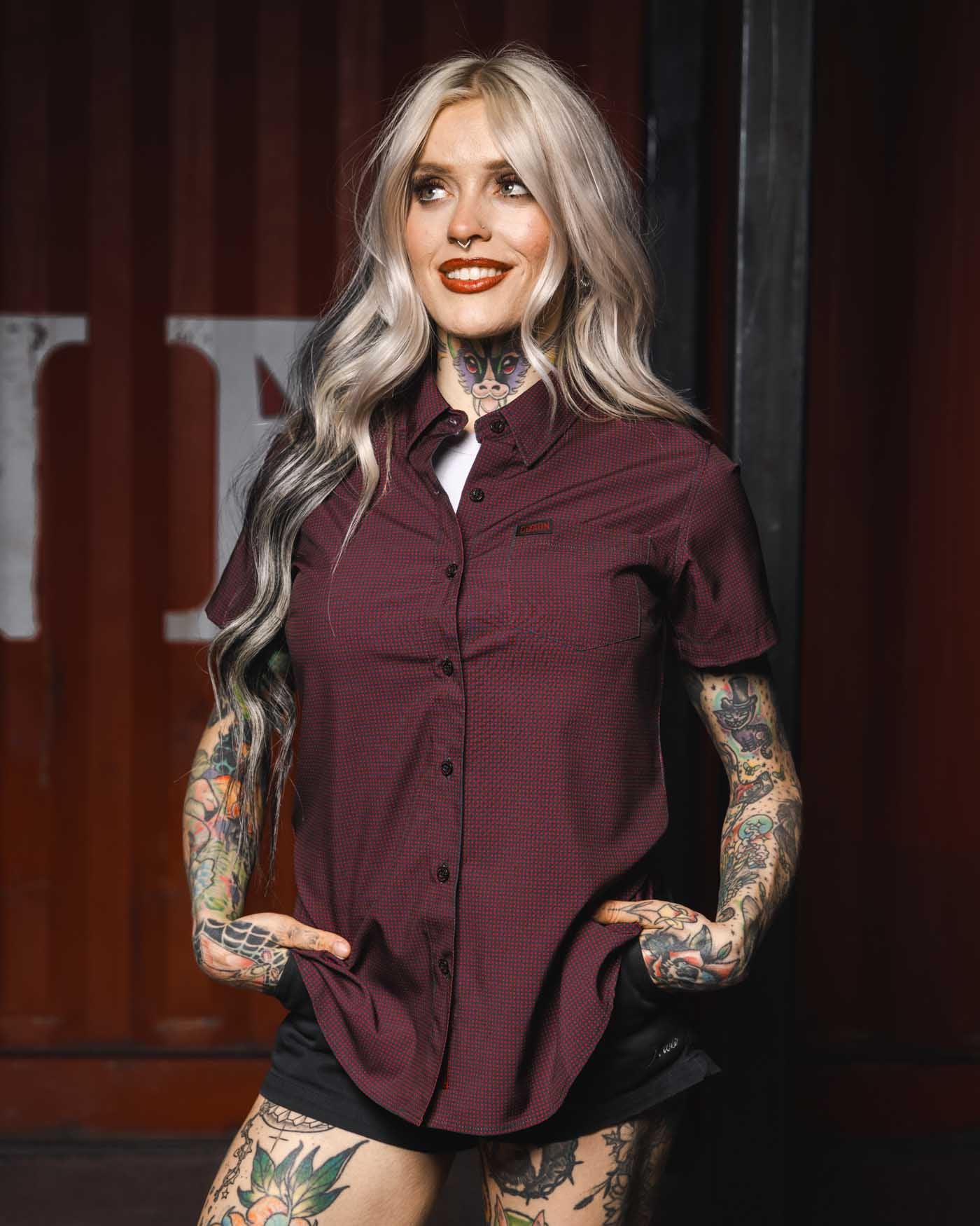 Simple Mind Women's Short Sleeve Party Shirt - Image 4