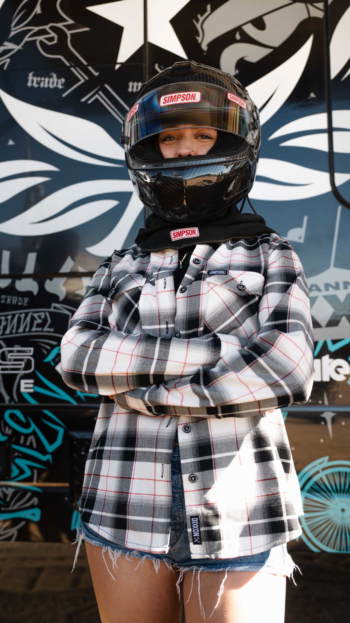 Simpson Motorcycle Helmets Women's Flannel - Image 7
