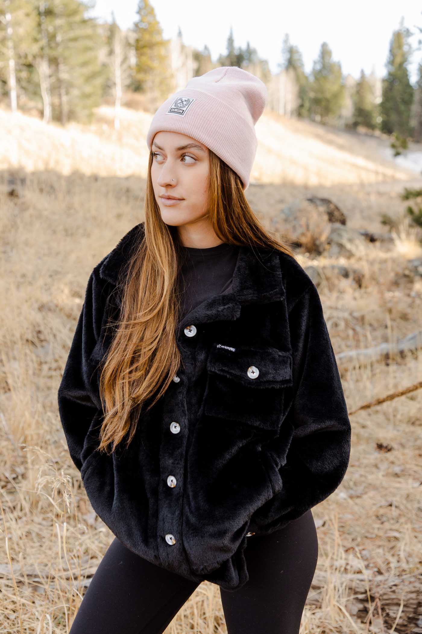 Women's Long Shacket - Black - Image 7
